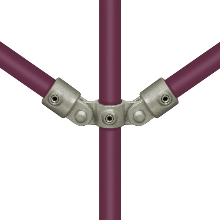 Buiskoppeling Dubbel Scharnier - 48,3mm