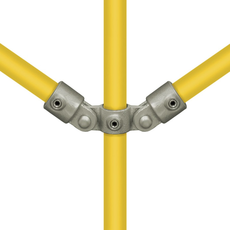 Buiskoppeling dubbel scharnier - 33,7 mm
