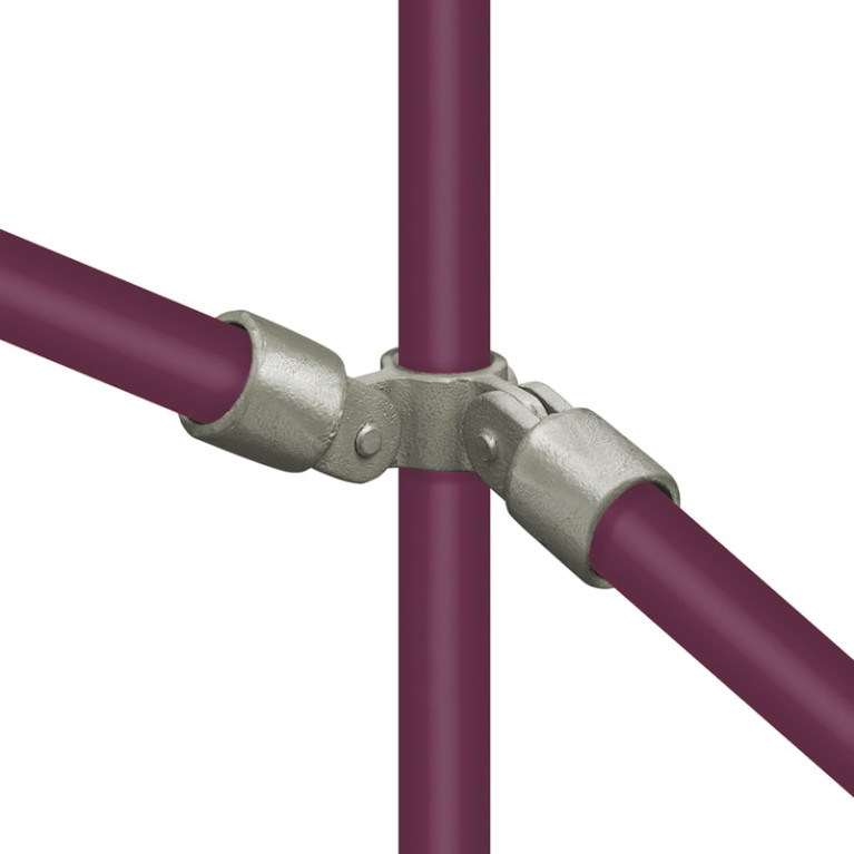 Buiskoppeling Dubbel Scharnier 90⁰ - 48,3mm
