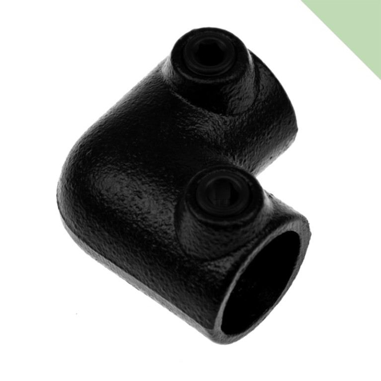 Buiskoppeling Kniestuk 90⁰ Zwart - 26,9mm