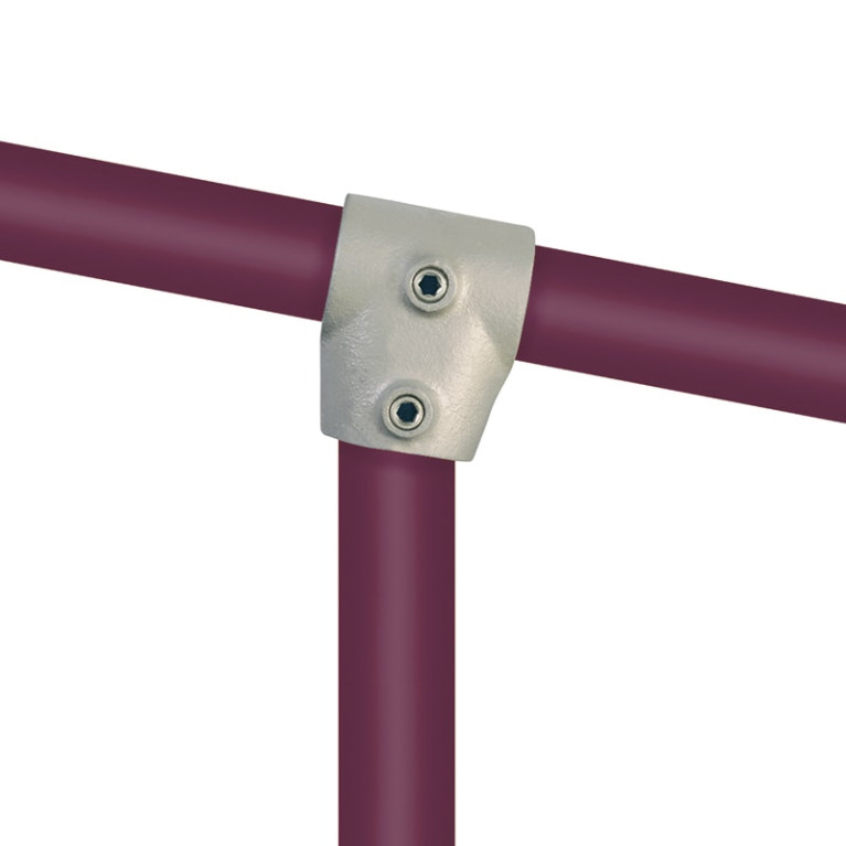 Buiskoppeling kort T-stuk variabele hoek 48,3mm