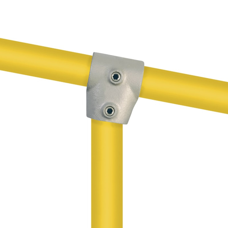 Buiskoppeling kort T-stuk variabele hoek 33,7mm