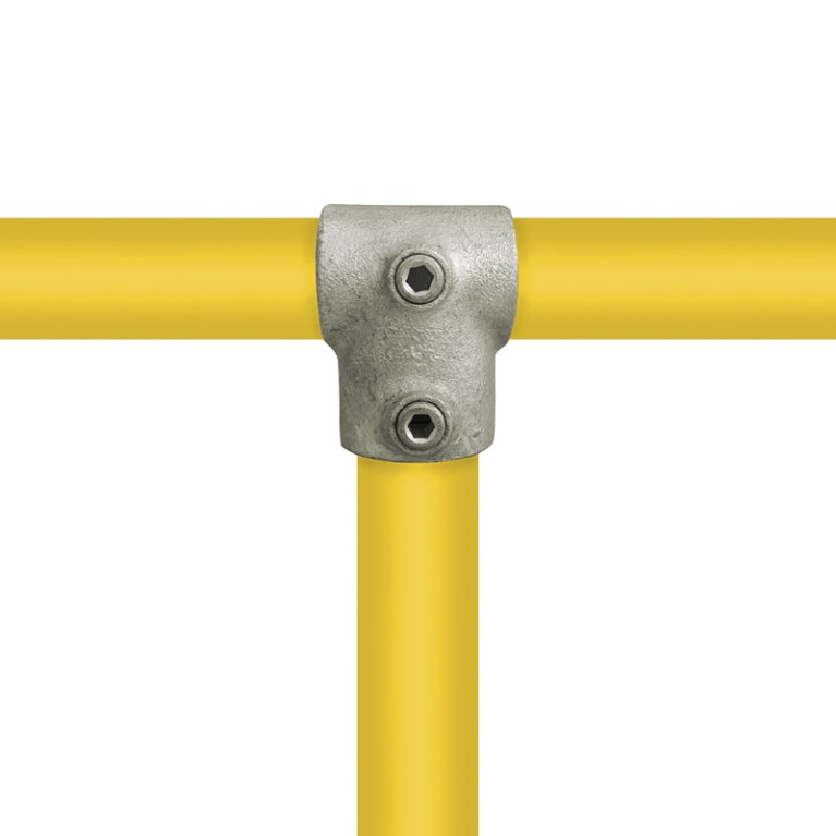 Kort T-stuk verloop buiskoppeling 33,7mm