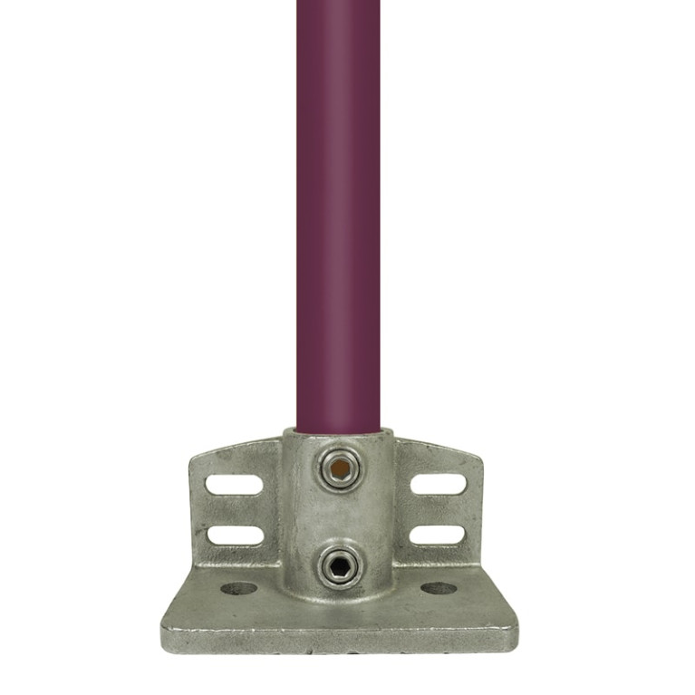 Buiskoppeling Schoprandvoetplaat - 48,3mm