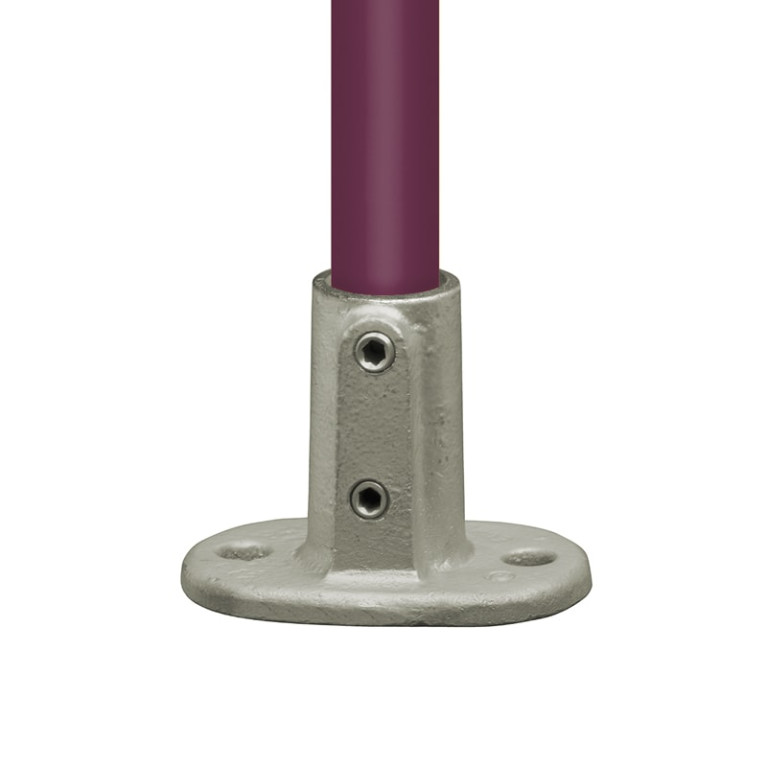 Buiskoppeling Voetplaat Ovaal - 48,3mm