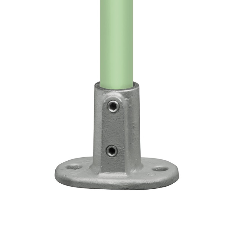 Buiskoppeling voetplaat ovaal - 26,9 mm