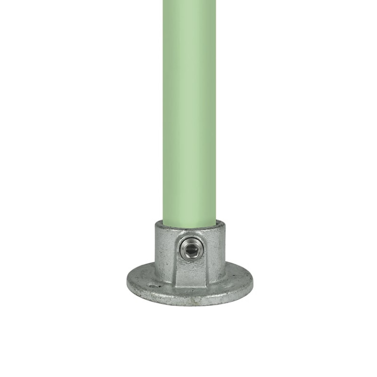 Buiskoppeling voetplaat rond - 26,9 mm