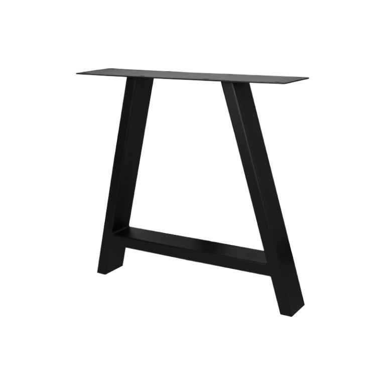 Stalen A-poot 10x4 cm Zwart