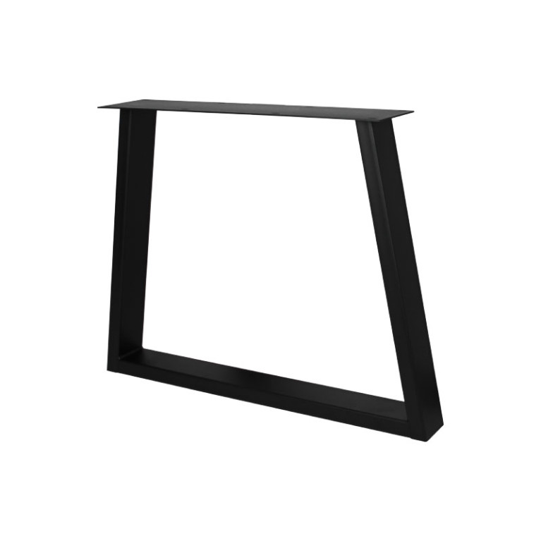 Stalen Trapezium Poot 10x4 cm Zwart