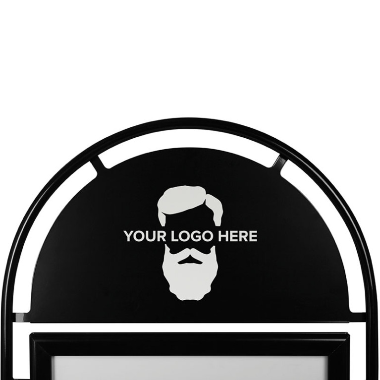 Topbord Contoursticker Round Tube A1 - Zwart sfeer