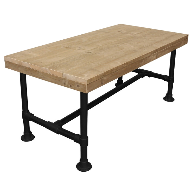 Steigerbuis Tafel Zwart 60x140 cm