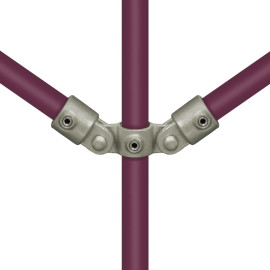 Buiskoppeling Dubbel Scharnier - 48,3mm