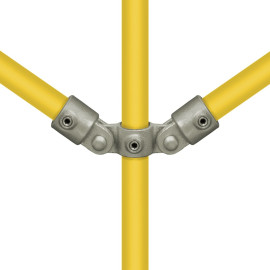 Buiskoppeling dubbel scharnier - 33,7 mm
