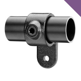 Buiskoppeling Enkel Oogdeel Zwart - 48,3mm