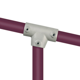 Buiskoppeling lang T-stuk variabele hoek 48,3mm