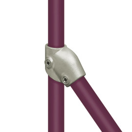Buiskoppeling verstelbaar kort T-stuk 48,3mm