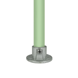 Buiskoppeling voetplaat rond - 26,9 mm