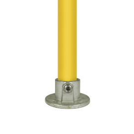 Buiskoppeling voetplaat rond - 33,7 mm