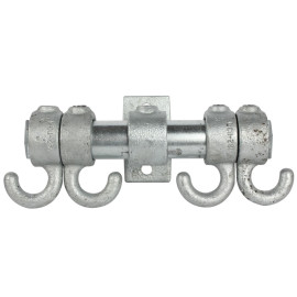 Steigerbuis Kapstok Haak Deluxe met dop - 26,9mm Detail Voorkant