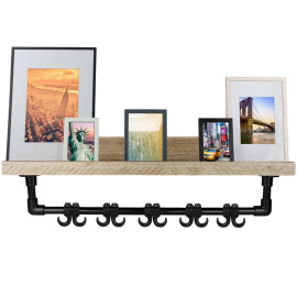 Kapstok Woodstock Black - Grijs Steigerhout 100cm