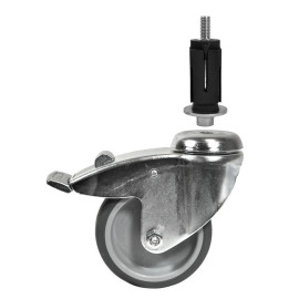 Buiskoppeling Zwenkwiel met Rem 100mm met expander
