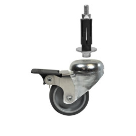 Buiskoppeling Zwenkwiel met Rem 50mm met expander