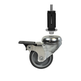 Buiskoppeling Zwenkwiel met Rem 50mm met expander