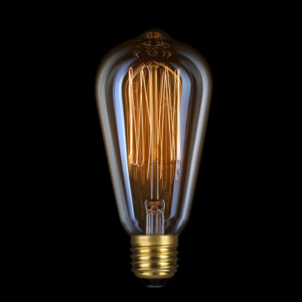 Kooldraadlamp Edison Gold Ø 64mm E27 40W