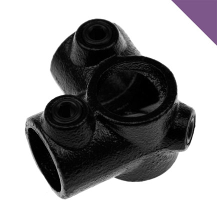 Buiskoppeling Hoekstuk 90⁰ Zwart - 48,3mm