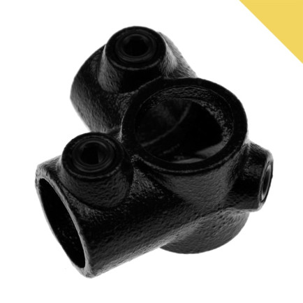 Buiskoppeling Hoekstuk 90⁰ Zwart - 33,7mm