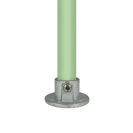 Buiskoppeling voetplaat rond - 26,9 mm