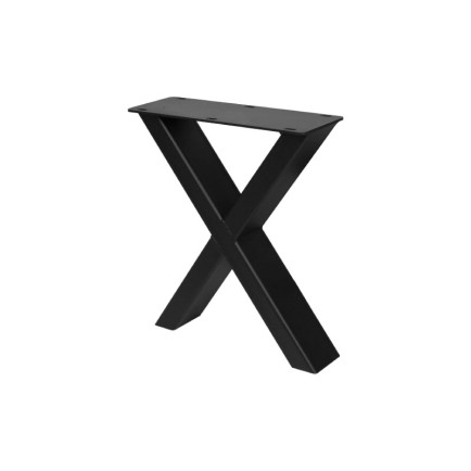 Stalen Onderstel X-mini 8x4 cm Zwart
