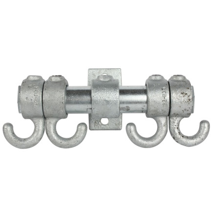Steigerbuis Kapstok Haak Deluxe met dop - 26,9mm Detail Voorkant