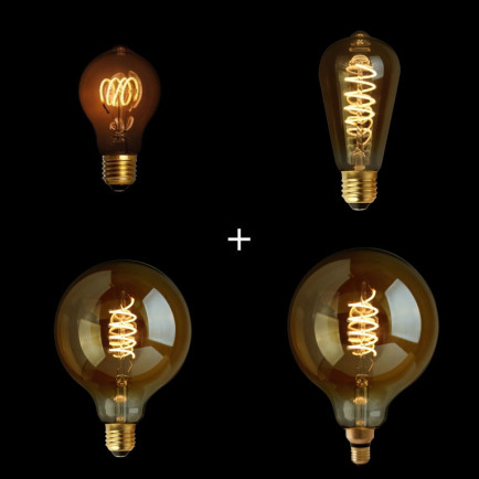 LED Lampen Bundel Curl XL E27