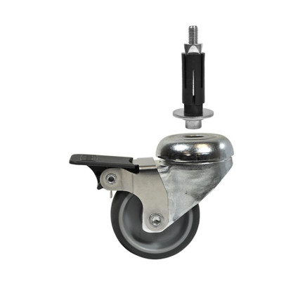 Buiskoppeling Zwenkwiel met Rem 50mm met expander