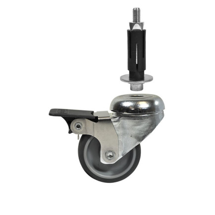 Buiskoppeling Zwenkwiel met Rem 50mm met expander