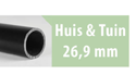 Steigerbuis buizen zwart huis en tuin 26,9 mm