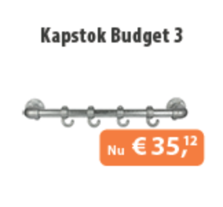 Steigerbuizen Kapstok Budget 3