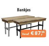 Steigerbuis Bankjes