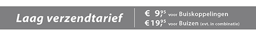 Laag verzendtarief Buiskoppelingenwebshop