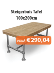 Steigerbuis Eettafel 100x200cm