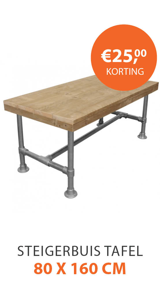 Steigerbuis tafel 80x160cm